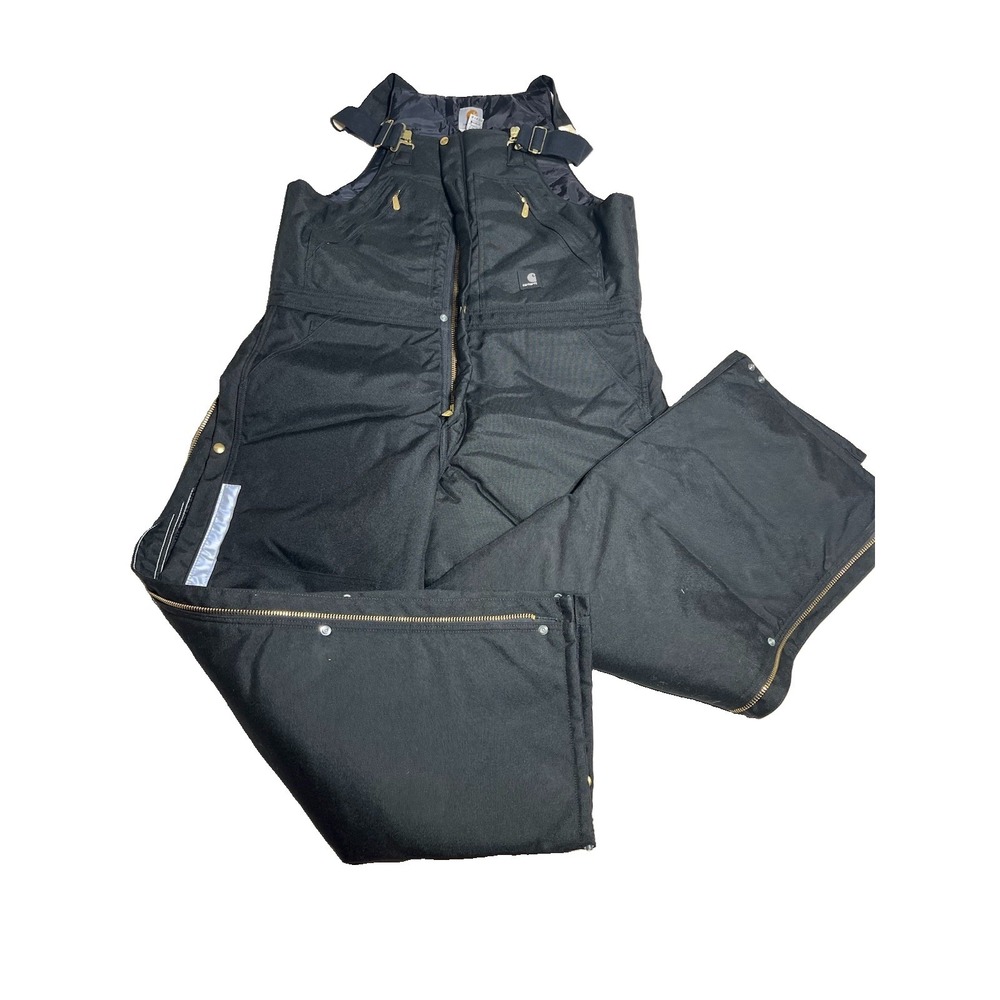 Carhartt Men's Arctic Extreme Bibs R33 Blk Snow Pants Workwear Black 38x30 NWOT